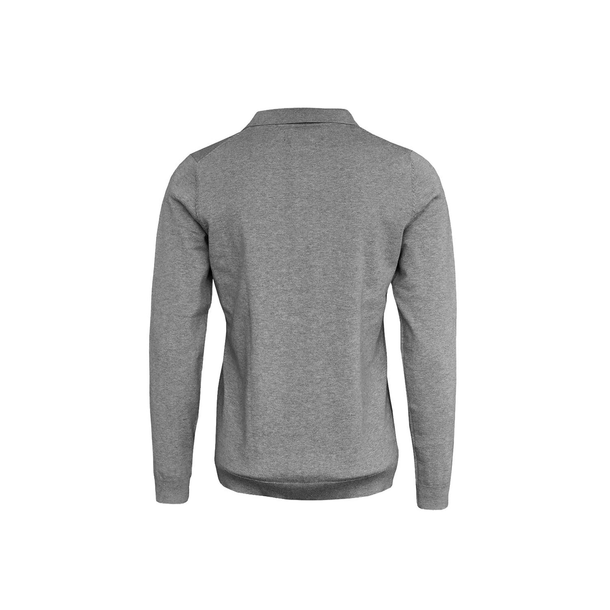 Brighton Long Sleeve Polo Women, harmaa, selkä