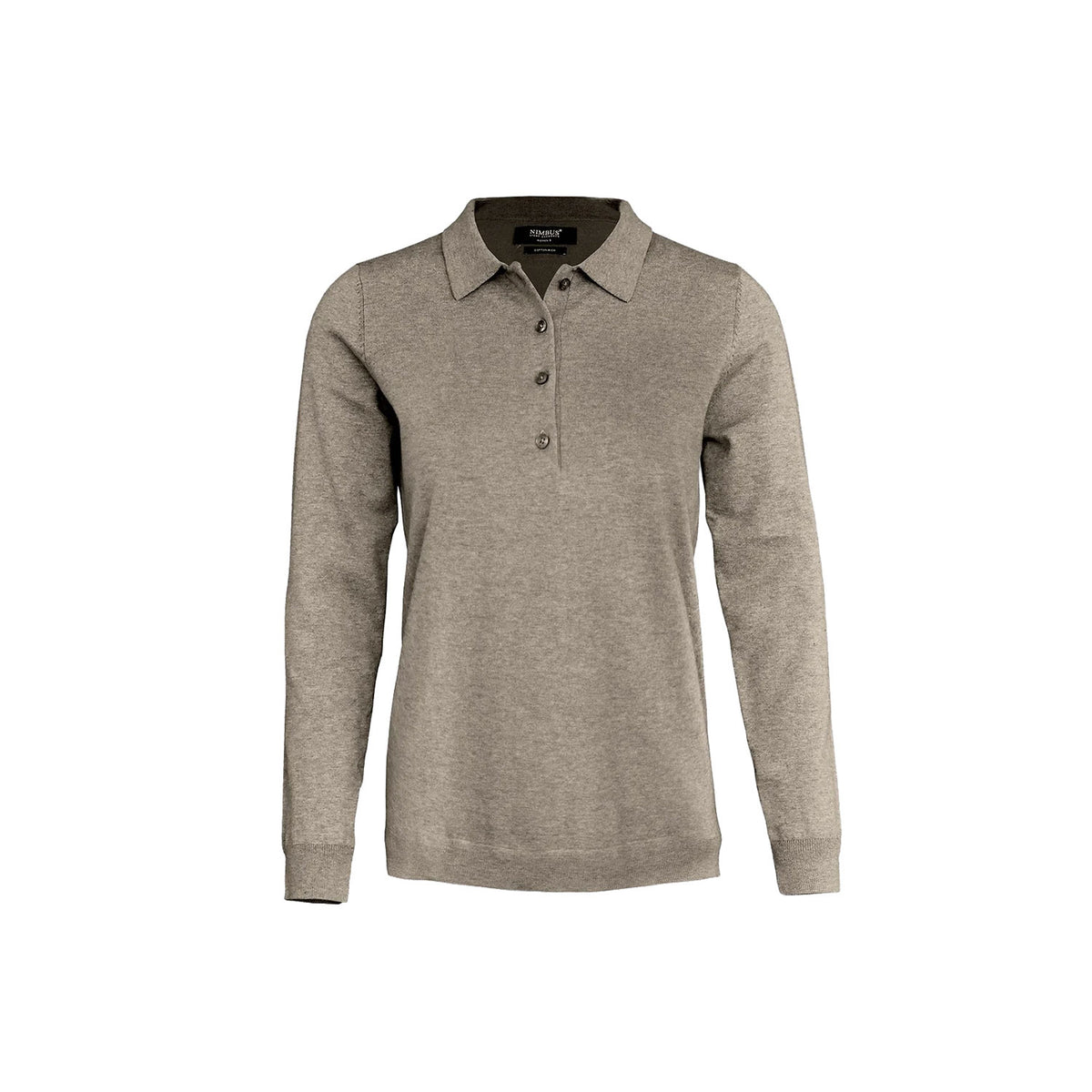 Brighton Long Sleeve Polo Women, sand