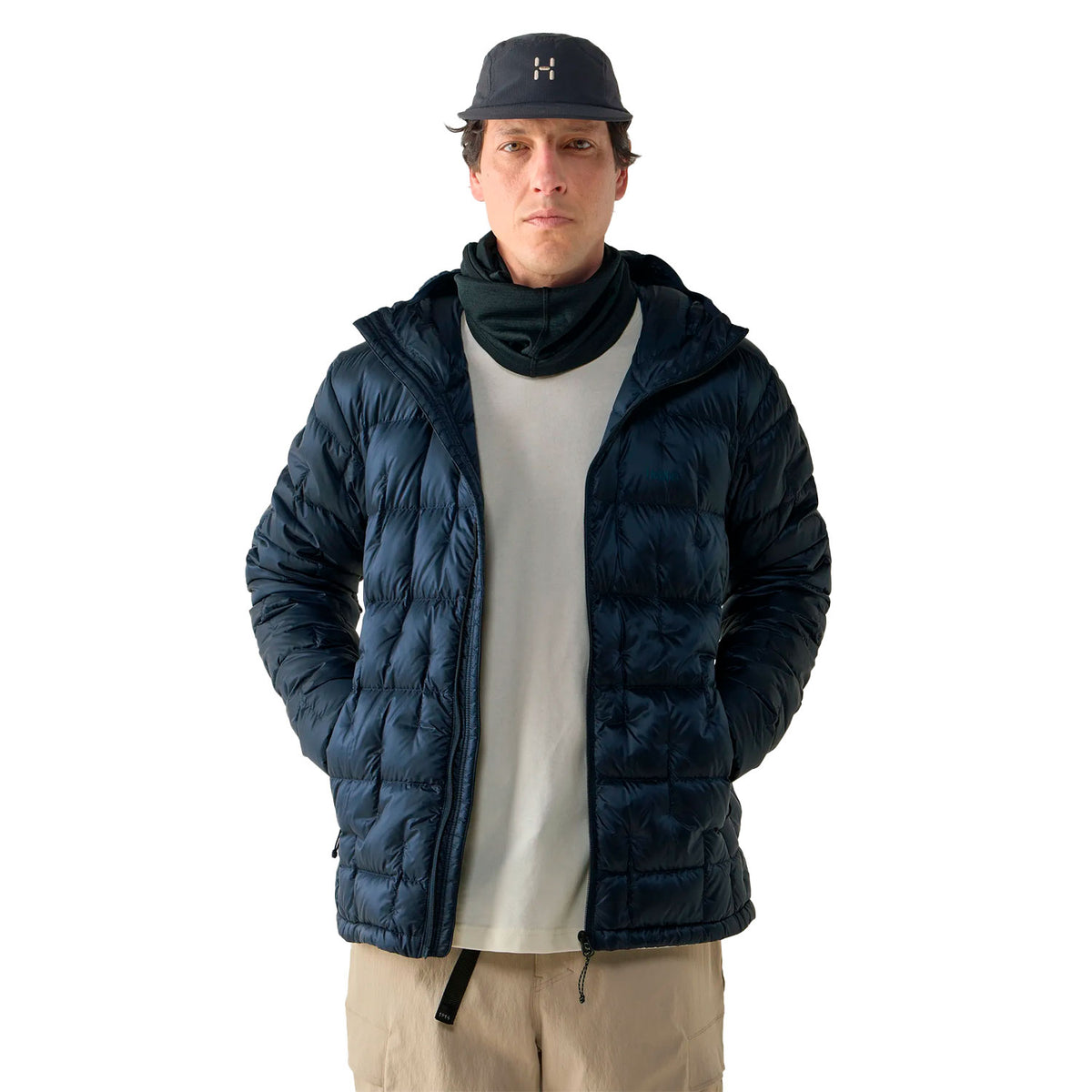 Hede Down Hood Men, tarn blue