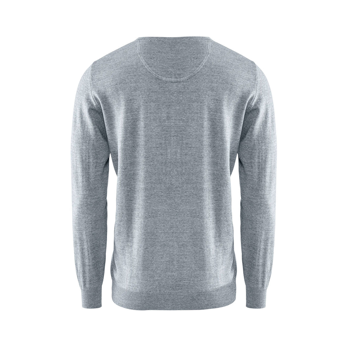 Berkeley Wilton Merino V-neck harmaa, selkä