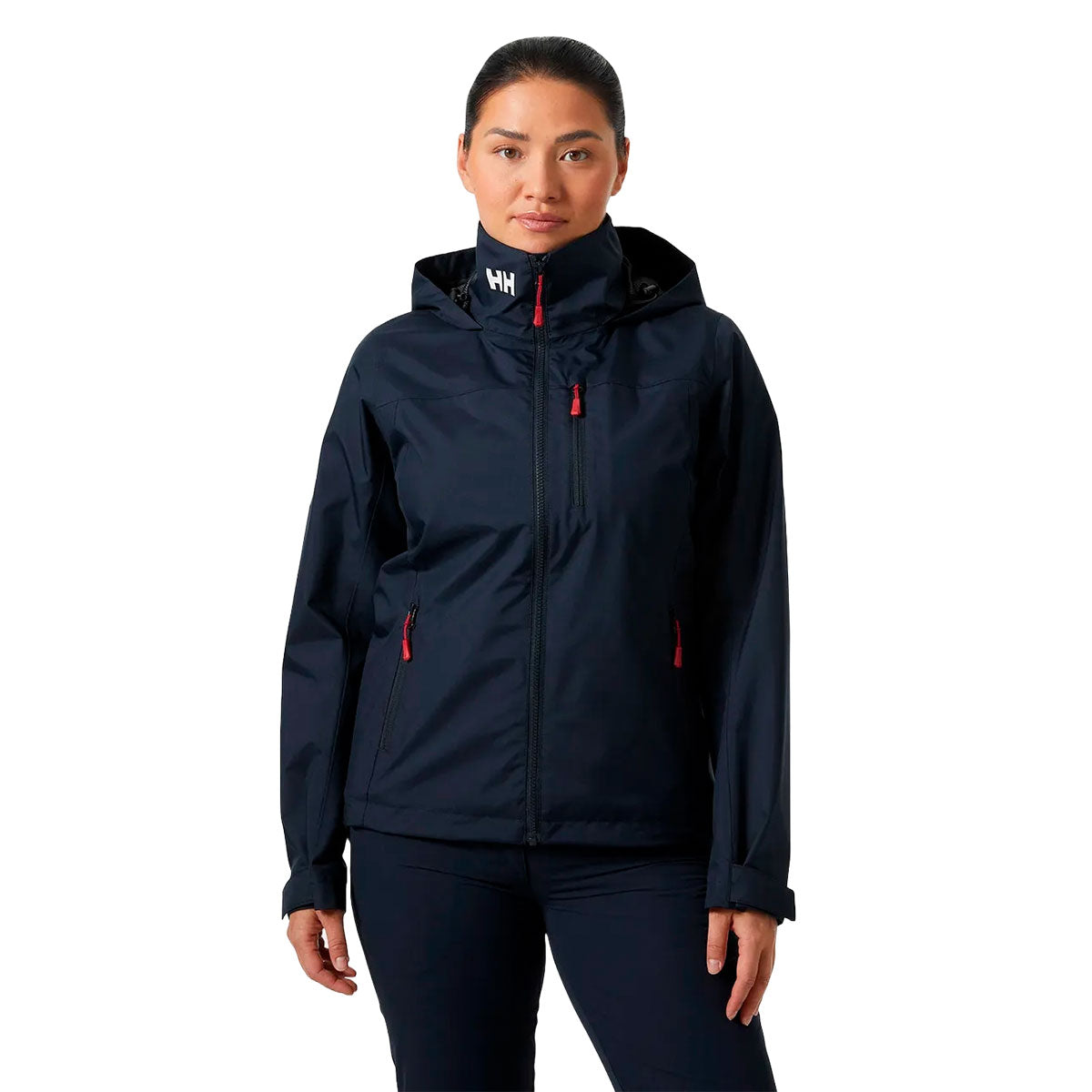 helly hansen naisten crew hooded jacket 2.0, navy