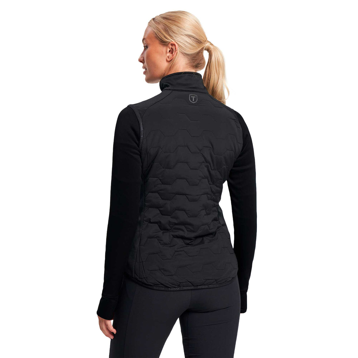 naisten tenson TXlite Hybrid Vest, musta, selkä