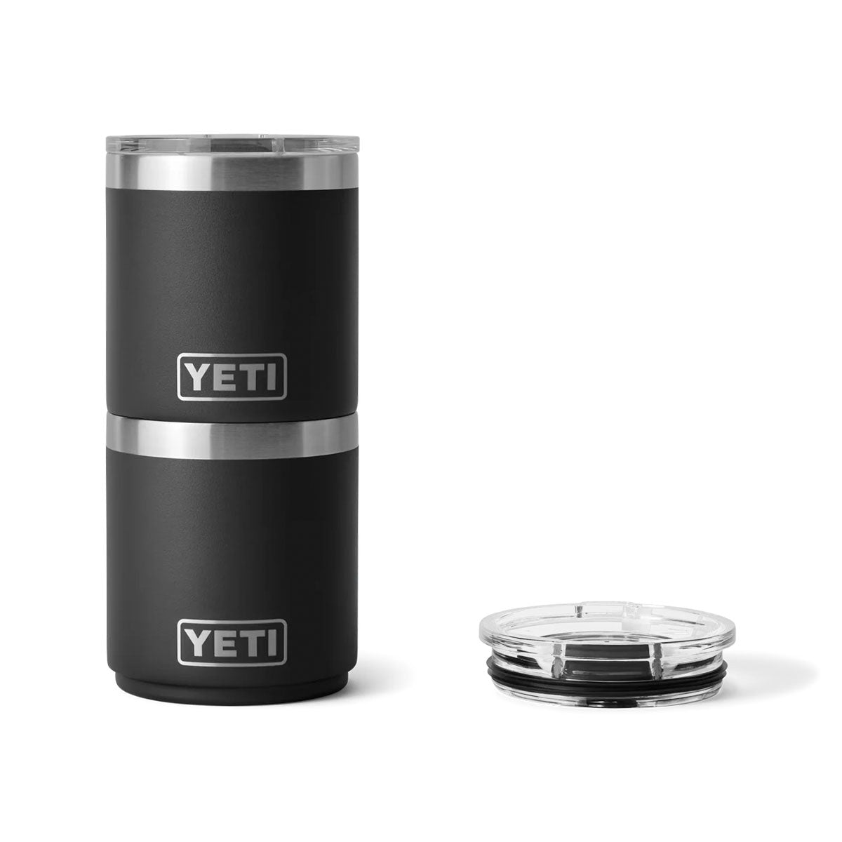 yeti rambler 10oz 295 ml Stackable Lowball, pinottava termosmuki, musta