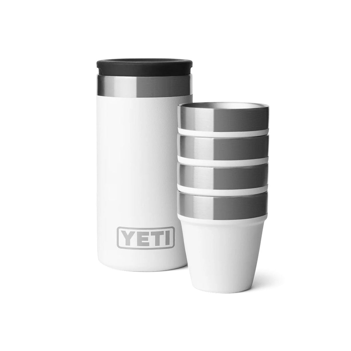 yeti shottilasit teräs, valkoinen