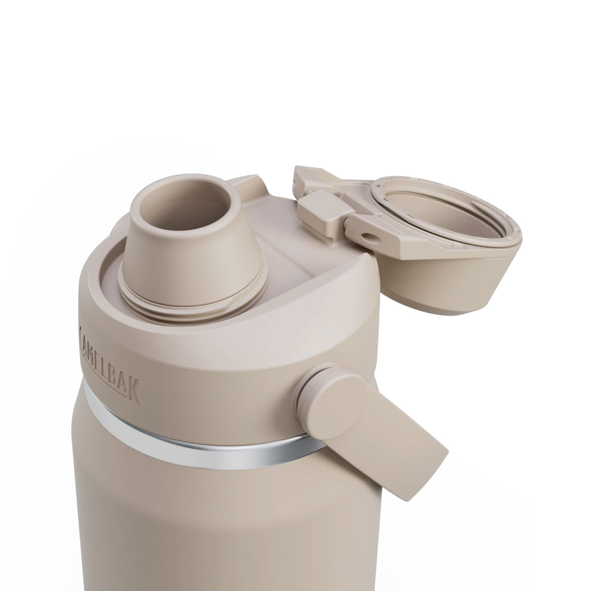 Camelbak Thrive Chug VSS 0,75 L, stone, korkki avattuna