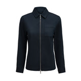 Modern Zip Overshirt Woman, navy