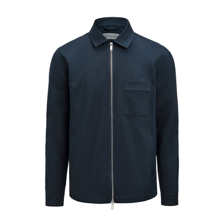 Modern Zip Overshirt, navy