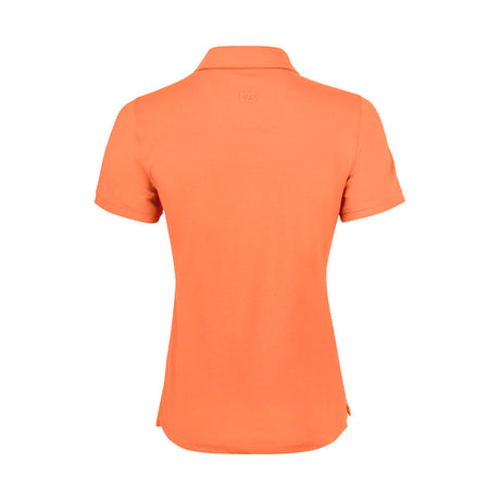 Oceanside Stretch Polo Ladies papaya, selkä