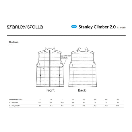 Stanley stella, stanley Climber 2.0 miesten toppaliivi kokotaulukko 