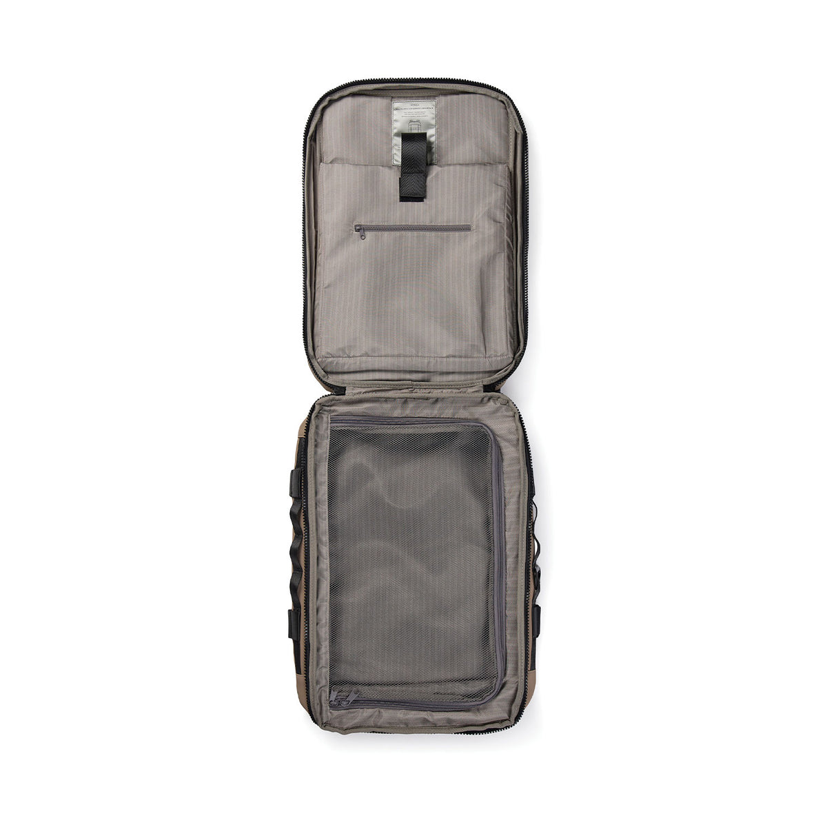 VINGA Baltimore RCS explorer reppu avattuna, greige