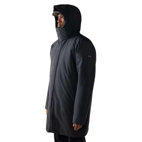 Yra Mimic Proof Parka Men, musta, parkatakki hupulla