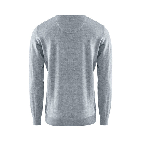 Berkeley Wilton Merino V-neck harmaa, selkä