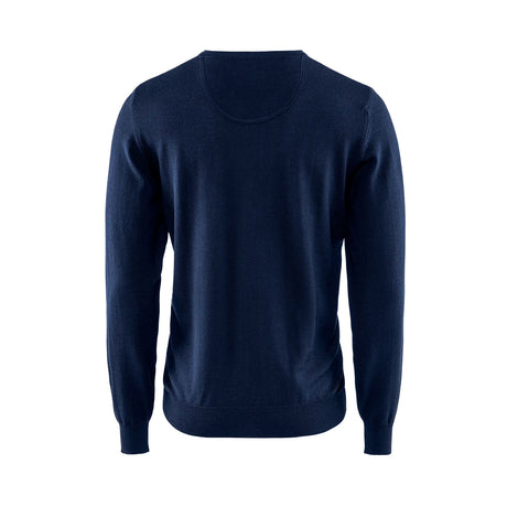 Berkeley Wilton Merino V-neck navy, selkä