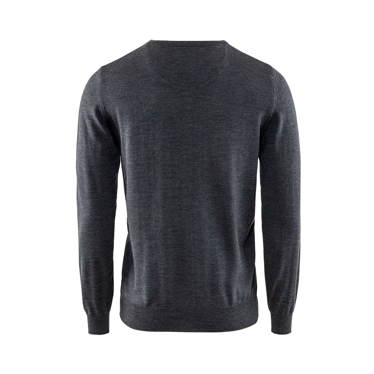 Berkeley Wilton Merino V-neck tummanharmaa