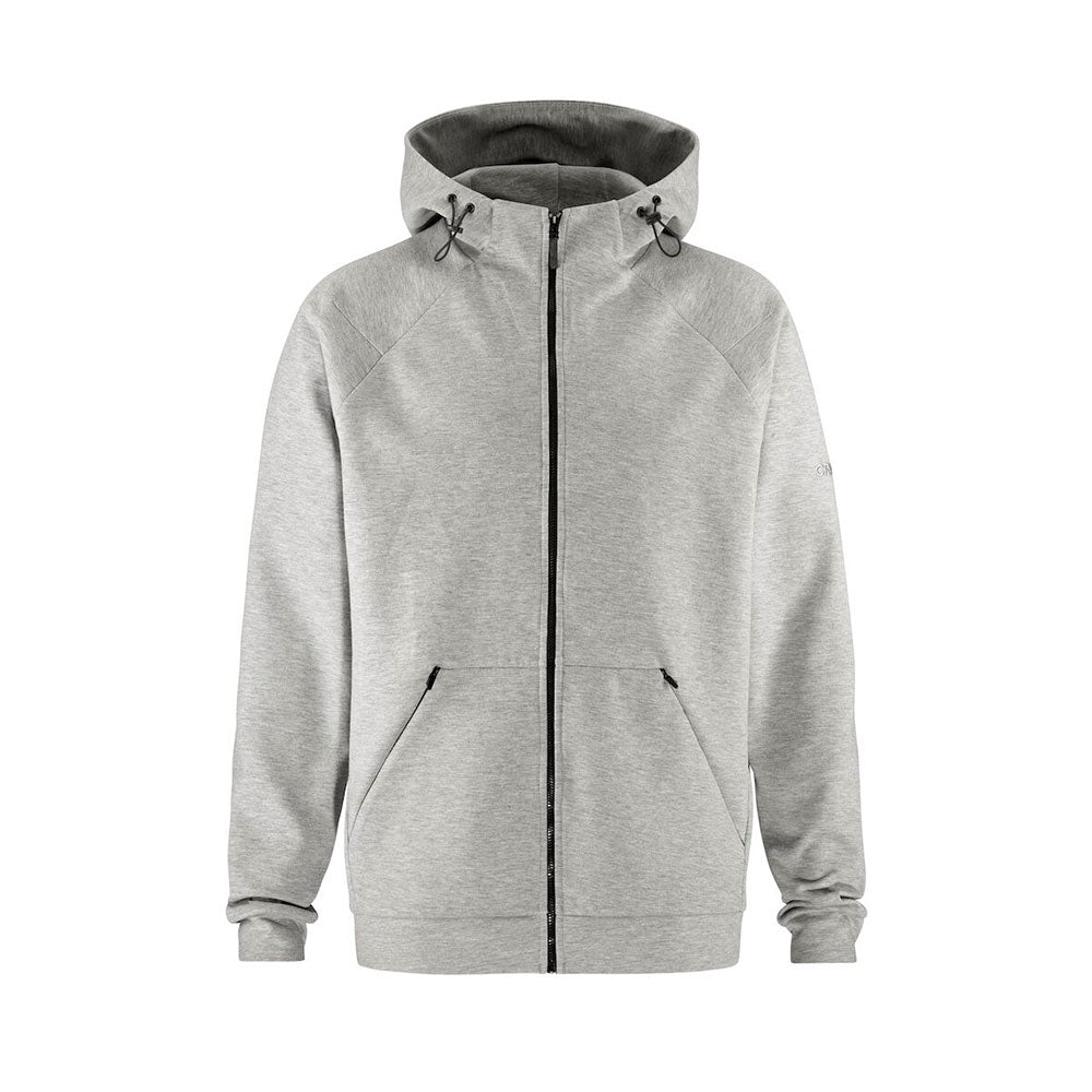 craft ADV Join FZ Hoodie vetoketjuhuppari  harmaa