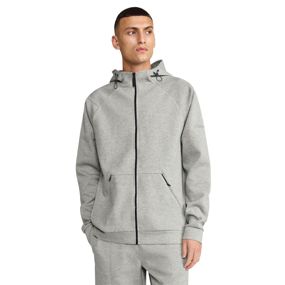 craft ADV Join FZ Hoodie vetoketjullinen huppari, harmaa