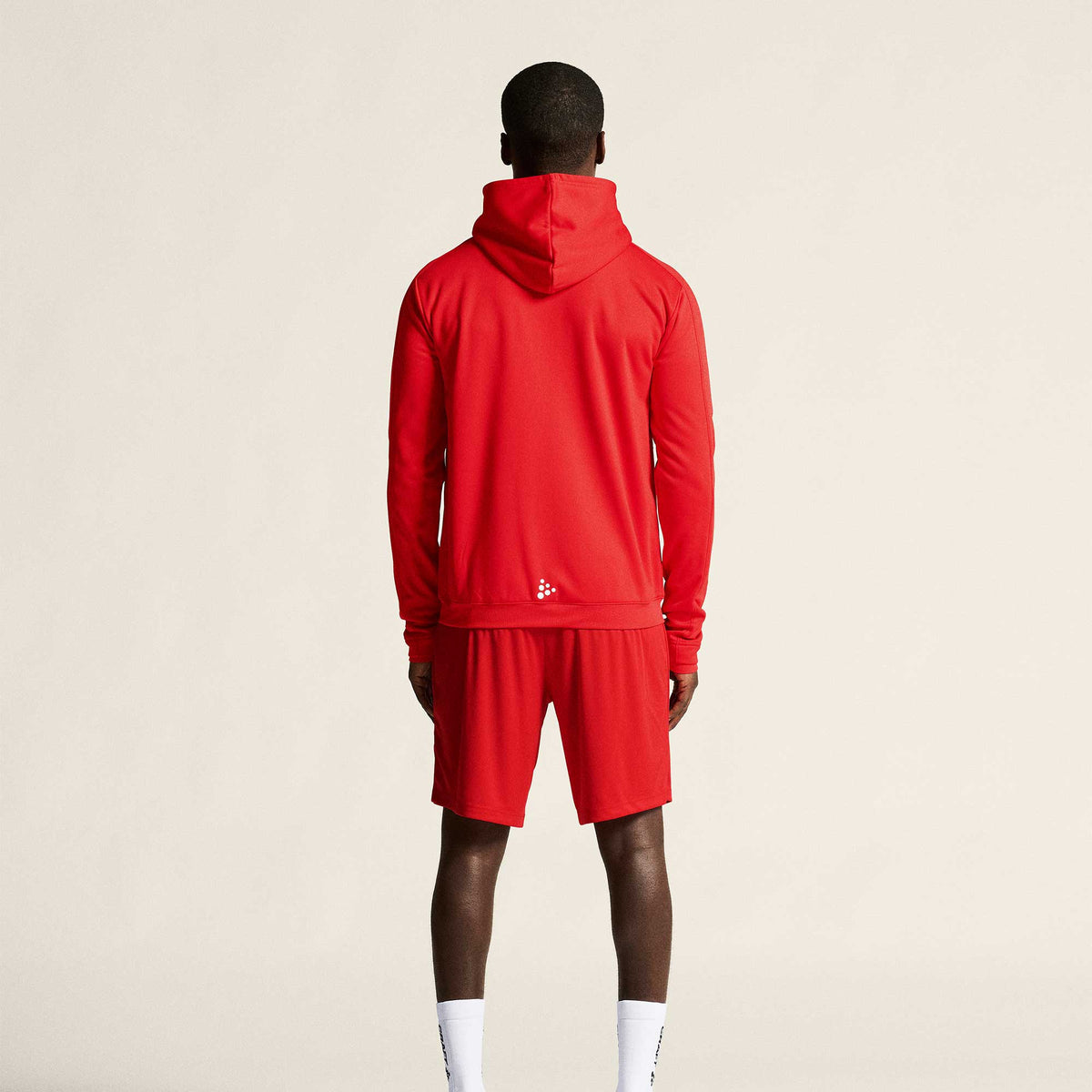 craft Evolve 2.0 Brushed Hood Jacket punainen, selkä