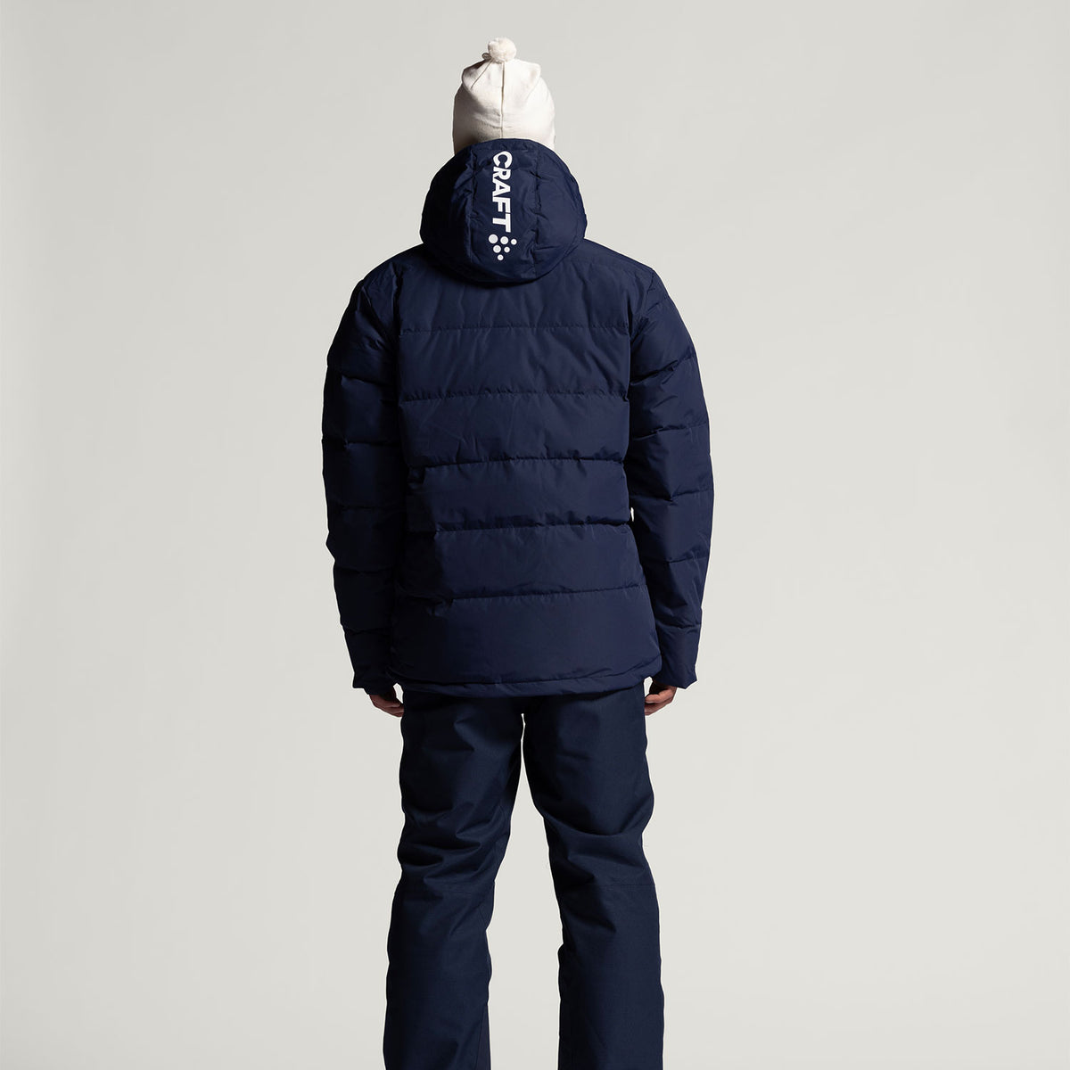 craft Evolve Down Jacket M navy selkä