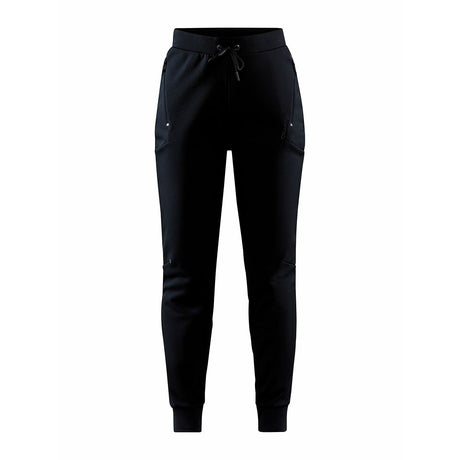 craft adv unify pants naisten collegehousut, musta