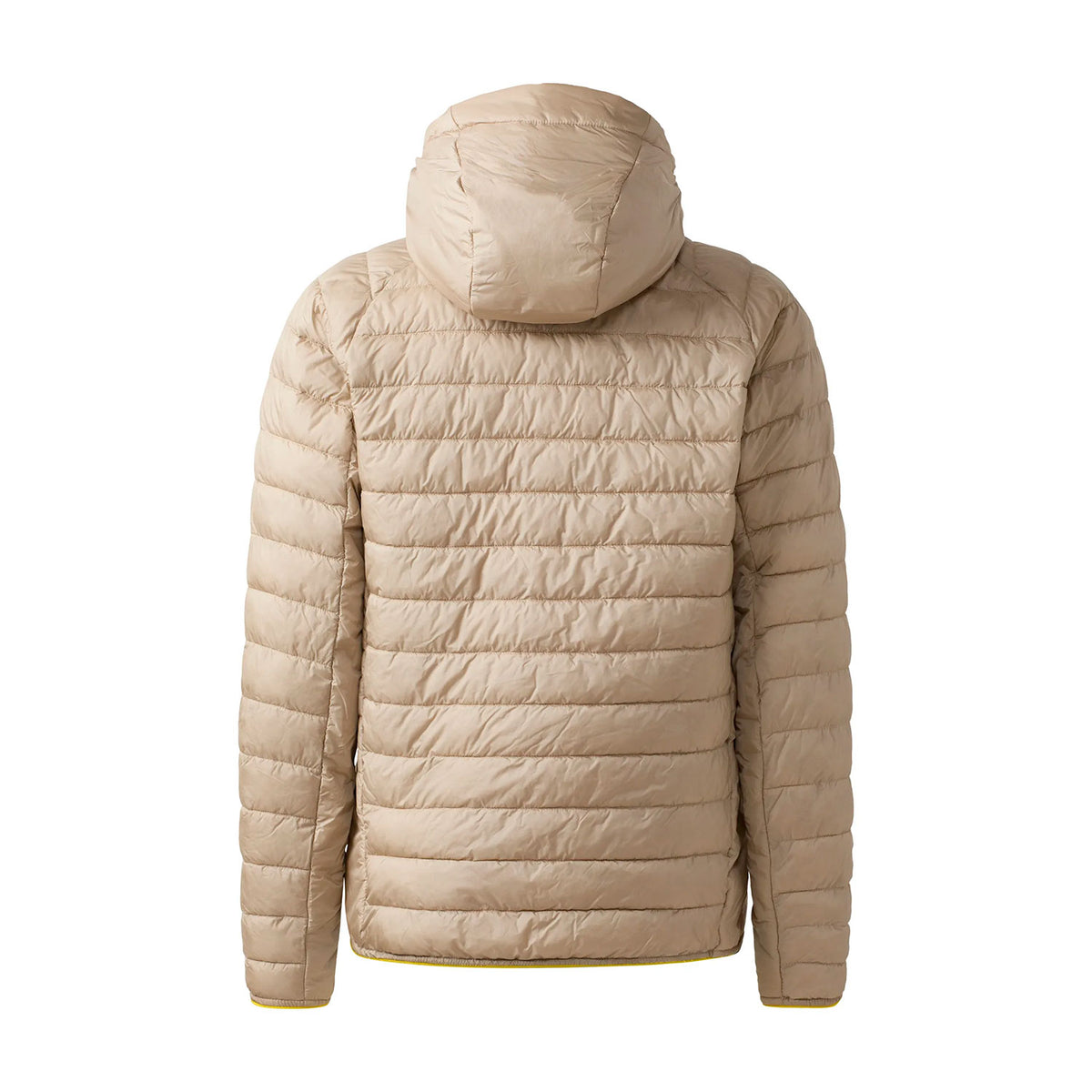 haglöfs kevyttoppatakki, beige, selkä