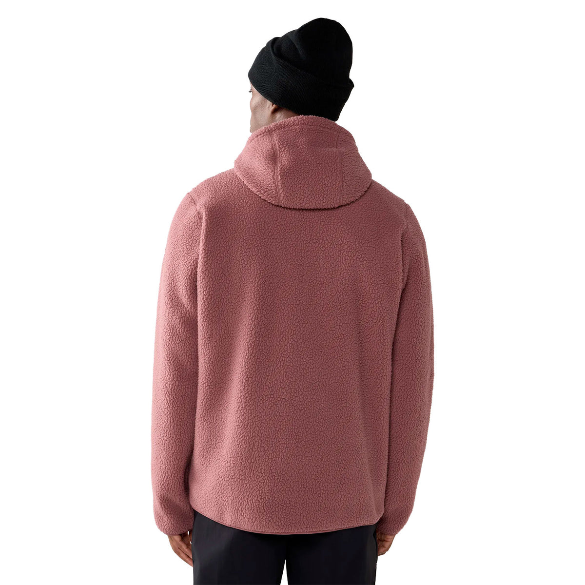Haglöfs pörröinen fleecetakki hupulla, Misty Mauve, selkä