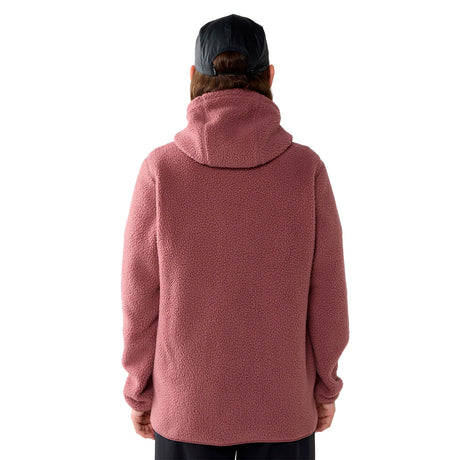 haglöfs pörröinen fleecetakki hupulla, naisten, misty mauve, selkä