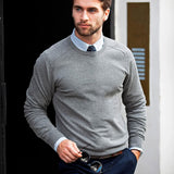 harmaa Nimbus Brighton O-Neck puuvillaneule