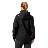 helly hansen naisten crew hooded jacket 2.0, musta, selkä