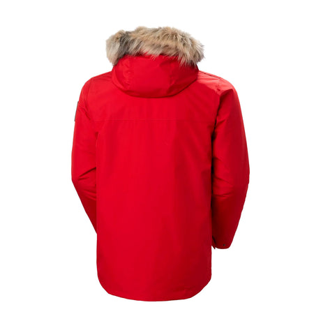 helly hansen parkatakki punainen selkä