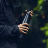 kinto trail tumbler 580ml, musta termospullo