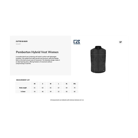 kokotaulukko Pemberton Hybrid Vest Women