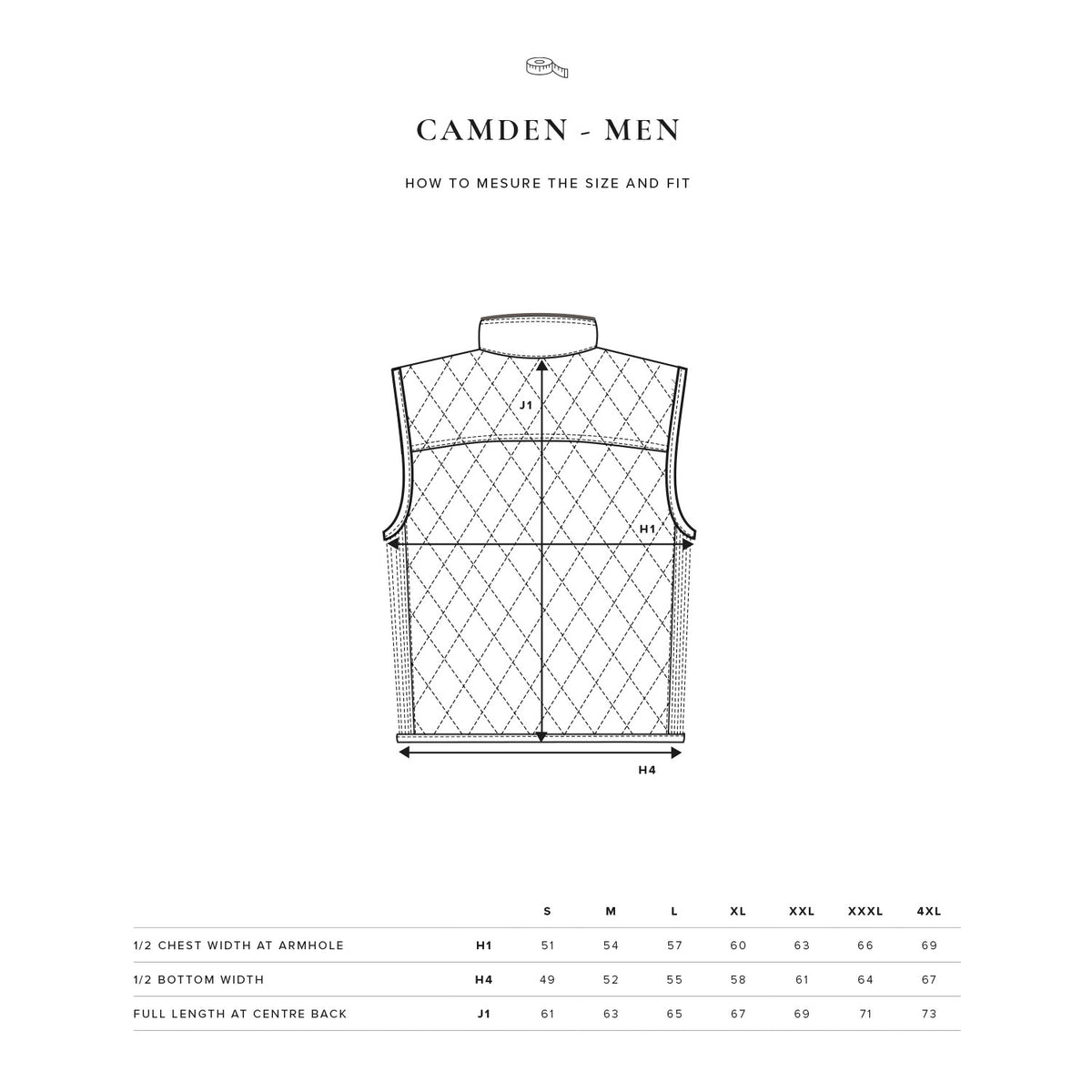 kokotaulukko nimbus camden miesten tikkiliivi