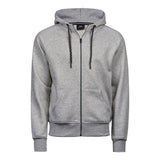 meleerattu harmaa tee jays fashion full zip hood huppari vetoketjulla
