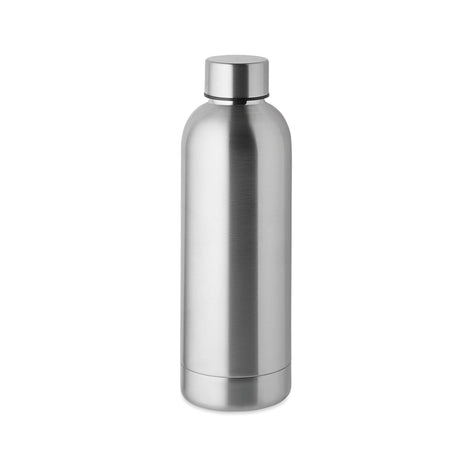 metallinen juomapullo 500 ml, teräksen hopea