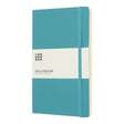 moleskine classic large pehmeäkantinen muistikirja korallin sininen
