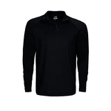 musta cutter buck Coos Bay Half Zip pitkähihainen paita