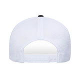 musta-valkoinen 110 mesh cap 2-tone trucker lippis, takaosa