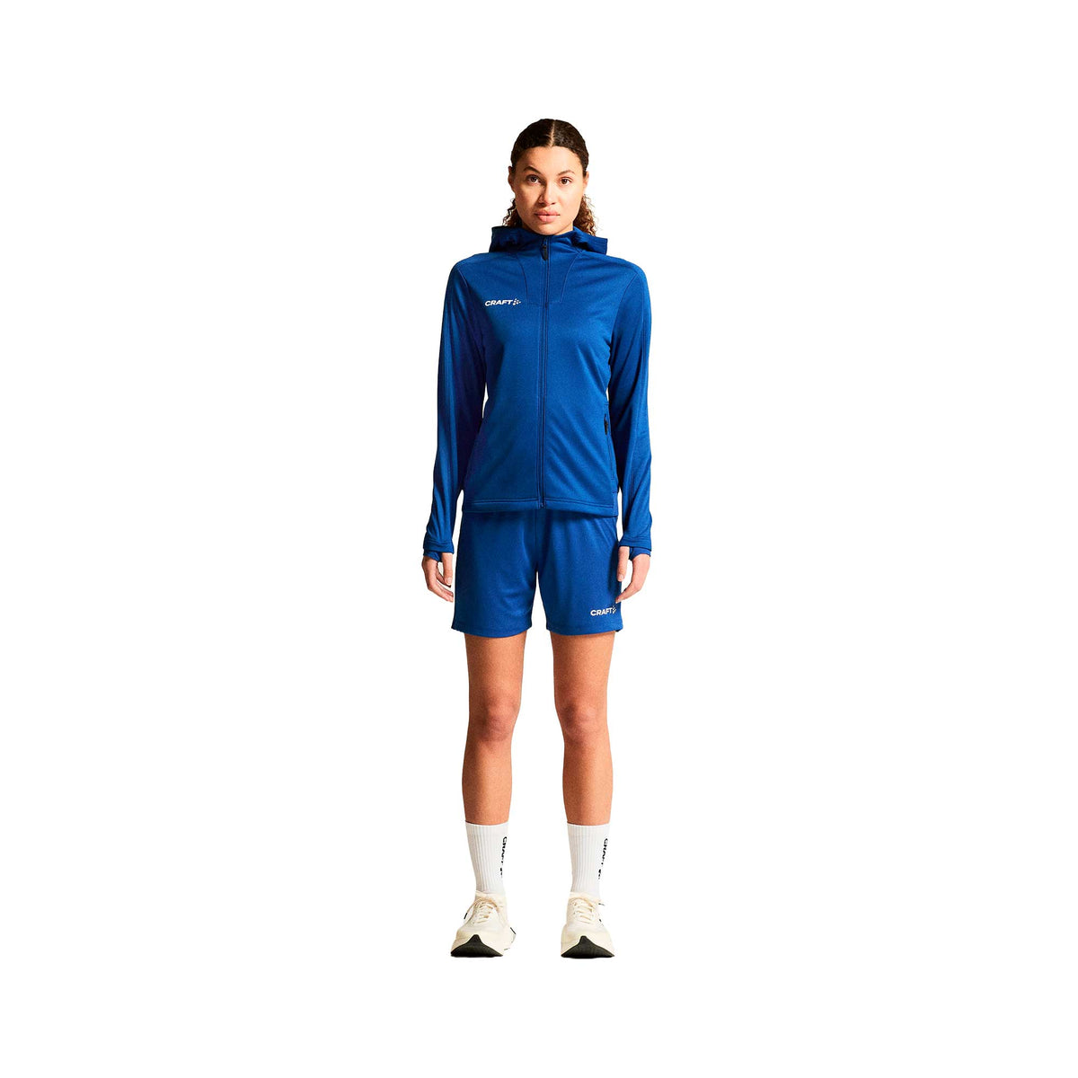 naisten Craft Evolve 2.0 Brushed Hood Jacket, sininen