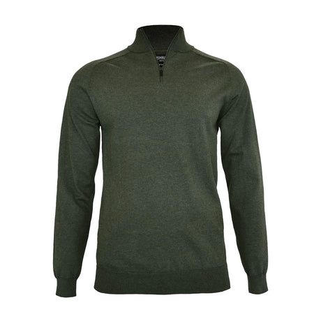 nimbus Brighton 1/4-Zip puuvillaneule vetoketjulla, oliivinvihreä
