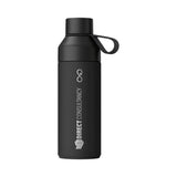Ocean bottle original 500 ml musta, kaiverruksella brändätty teräksinen juomapullo
