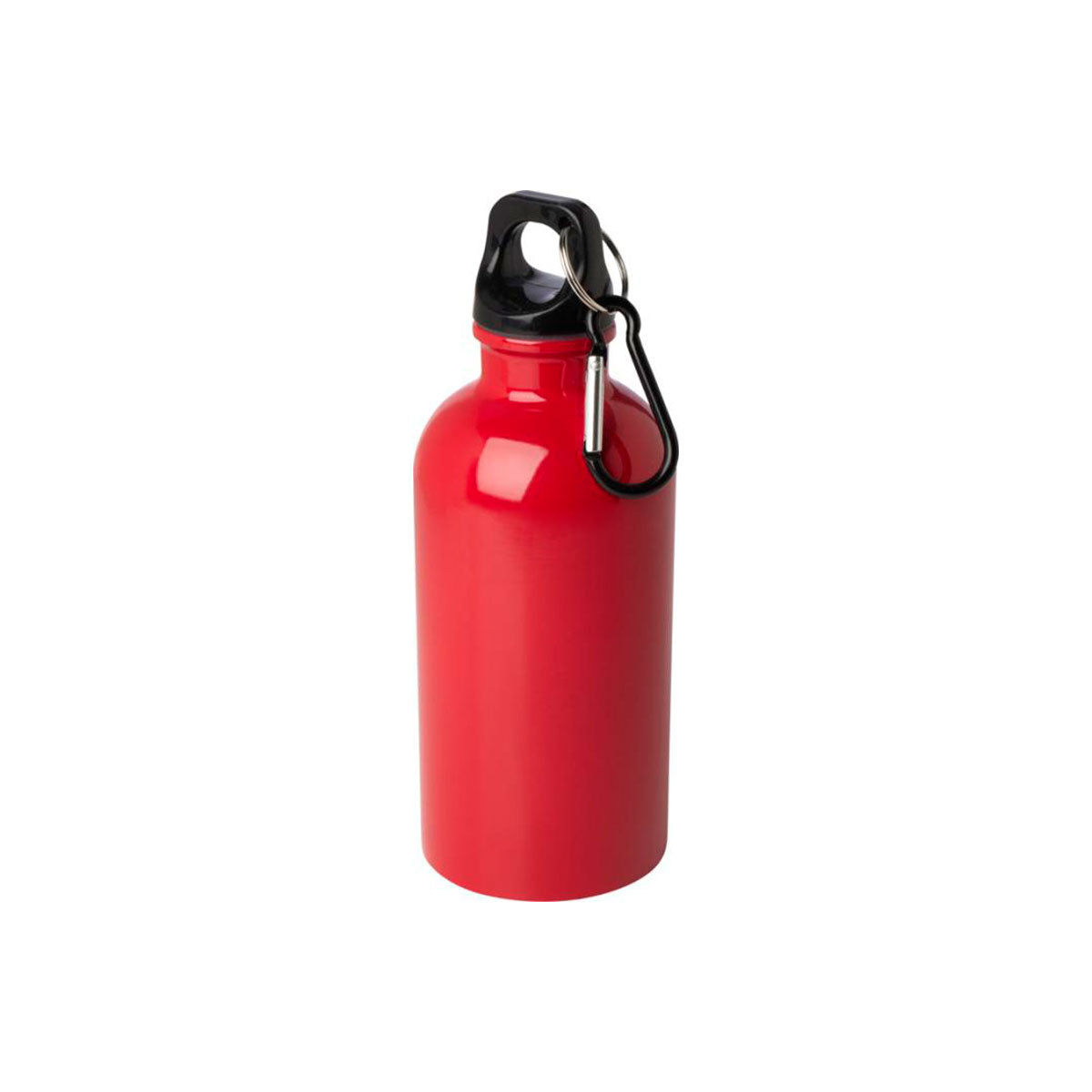 punainen teräksinen juomapullo 0,4L