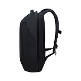 Samsonite Securipak 2.0 reppu 17.5", musta, sivuprofiili