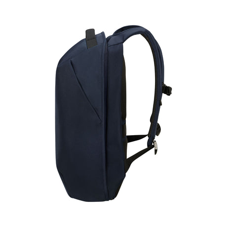 Samsonite Securipak 2.0 reppu 17.5", tummansininen, sivuprofiili
