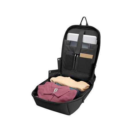 Smart 15" tietokonereppu, musta, säilytyslokero, läppäritasku, tabettitasku, puhelintasku, kynätasku, muistikirja tasku ja tilavasti muuta säilytystilaa, 18 L