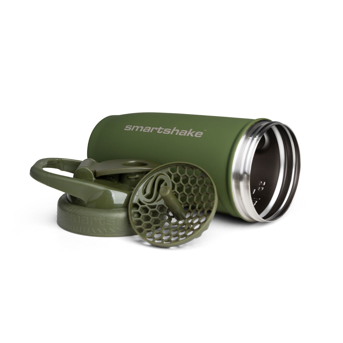 smartshake teräs shaker, armeijän vihreä