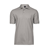 tee jays luxury stretch polo, stone, kiven harmaa