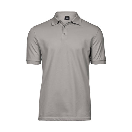 tee jays luxury stretch polo, stone, kiven harmaa