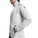 tenson TXlite Midlayer Full Zip Men vaaleanharmaa, vasen puoli