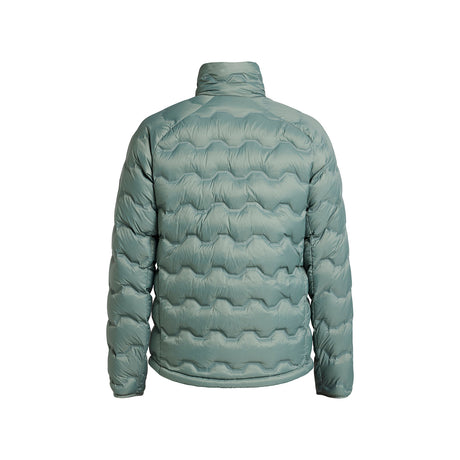 tenson TXlite Shibui Down Collar Jacket Men harmaanvihreä selkä