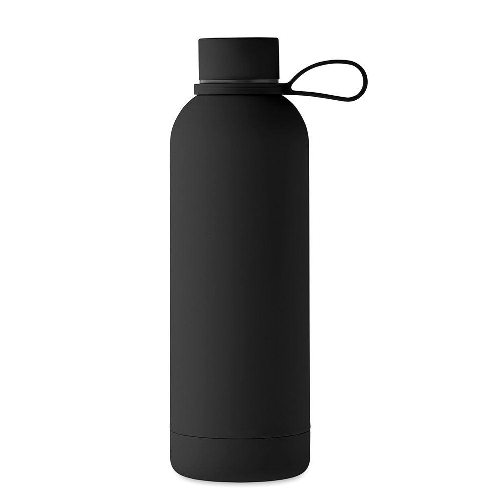 teräksinen juomapullo termos 500 ml musta